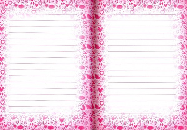 Странички для дневника девочки