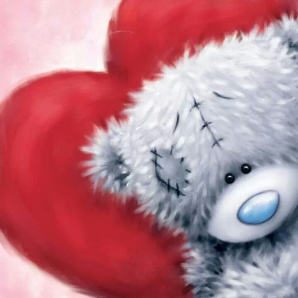 Новогодний мишка с сердечком