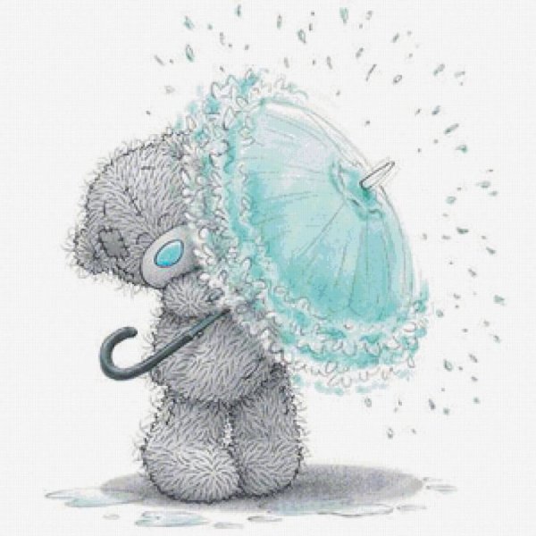 Серый мишка Тедди