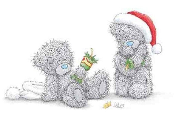 Мишка Тедди новый год рисунок