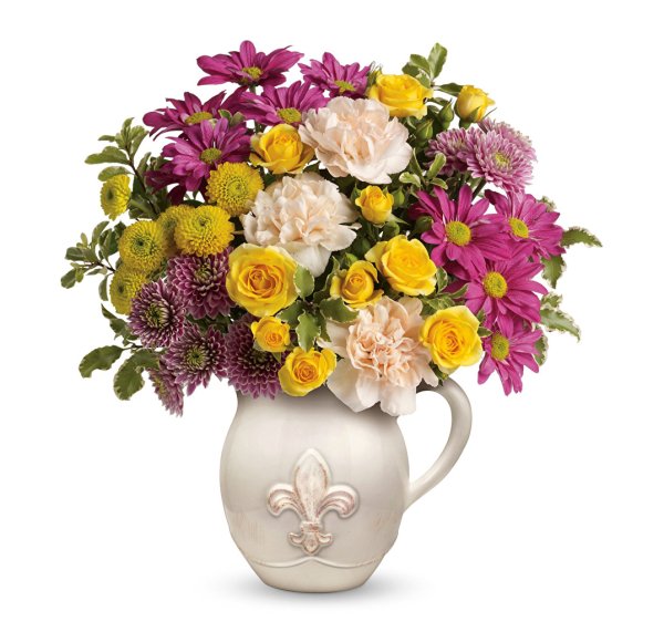 Красивая ваза с цветами