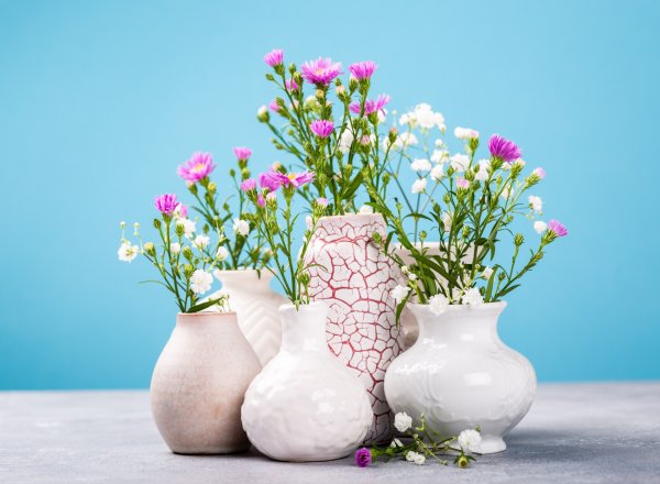 Красивая ваза с цветами