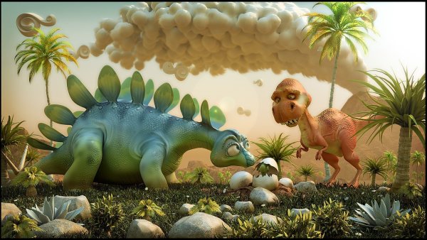 Динозавры фон