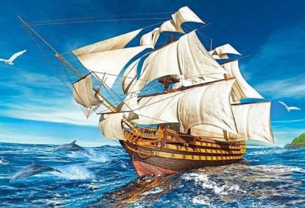 Фотообои парусник