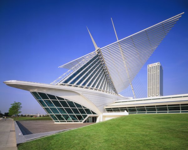 Сантьяго Калатрава музей искусств Милуоки