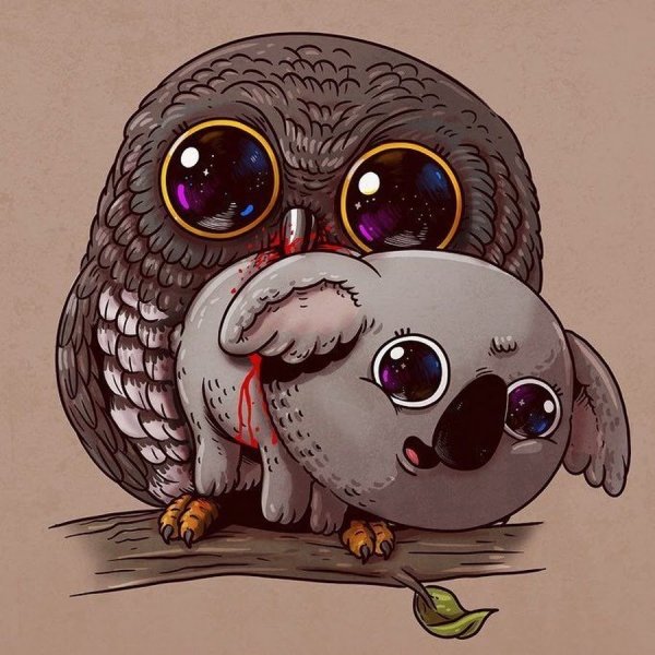 Мимимишные животные рисунки