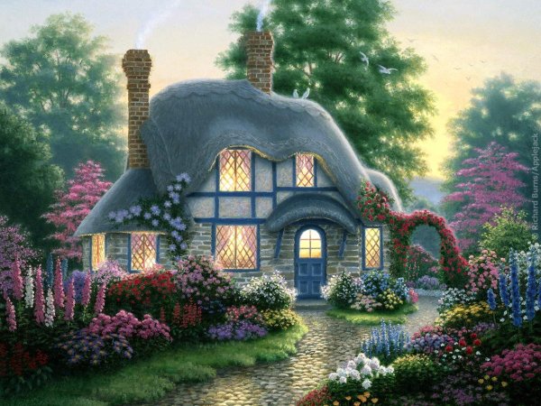 Обои на рабочий стол сказочные домики