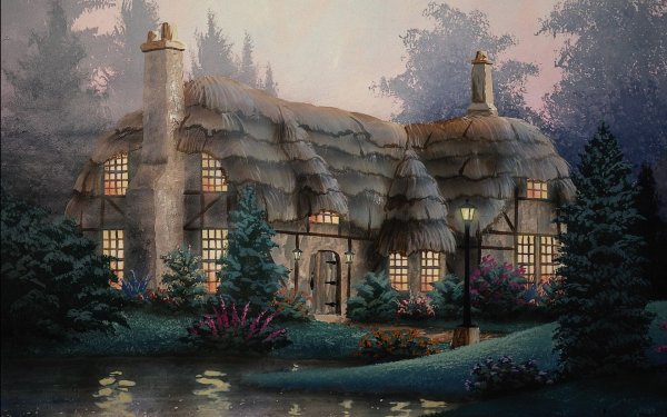 Томас Кинкейд домик в лесу