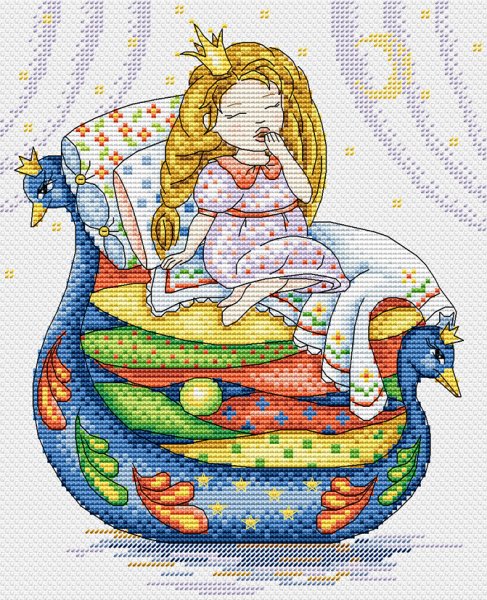 Принцесса на горошине вышивка крестом