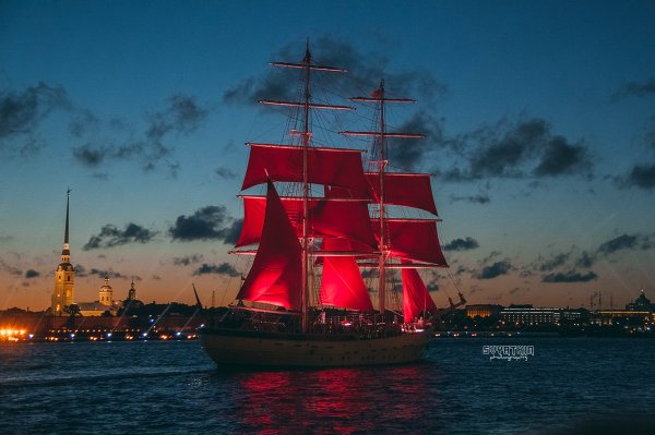 Санкт-Петербург Алые паруса панорама