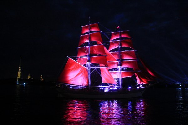 Парусник Крузенштерн Алые паруса