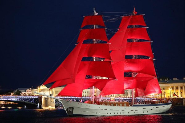 Парусник Крузенштерн Алые паруса