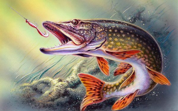 Картина щука Пайк