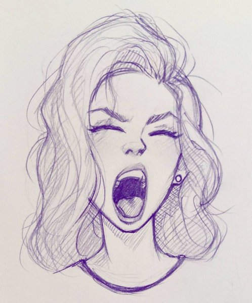 Рисунок девушки карандашом