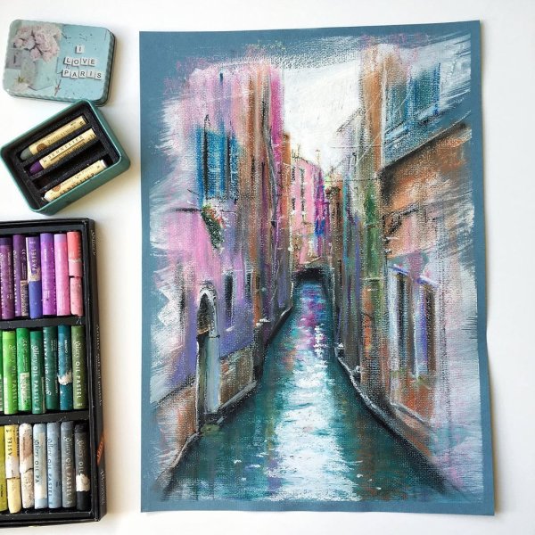 Картины масляной пастелью