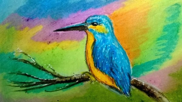 Рисунки масляной пастелью