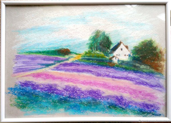 Пейзаж масляной пастелью для начинающих