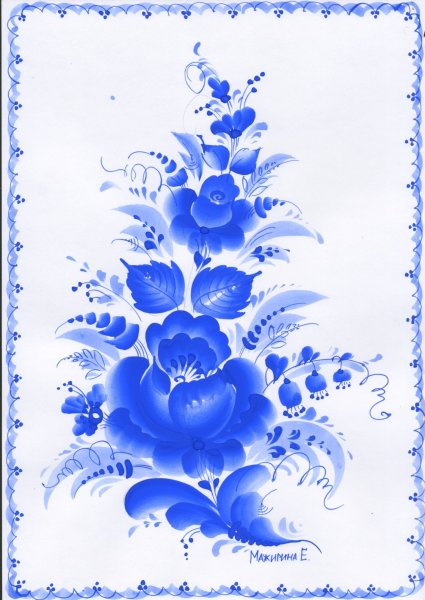 Гжель,Гжельская роспись