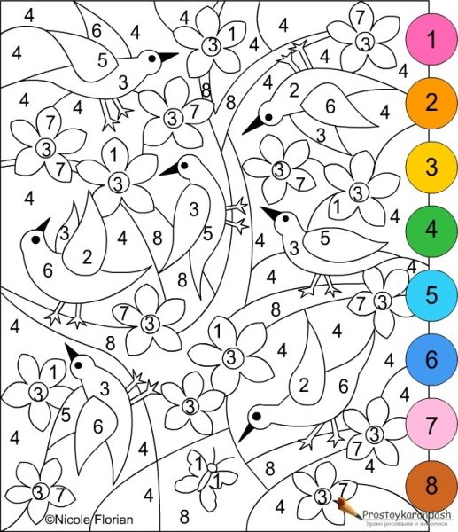 Раскраска по цифрам