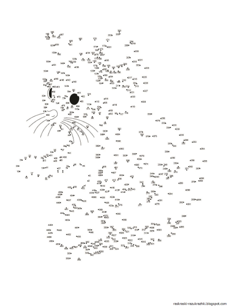Раскраски по цифрам сложные