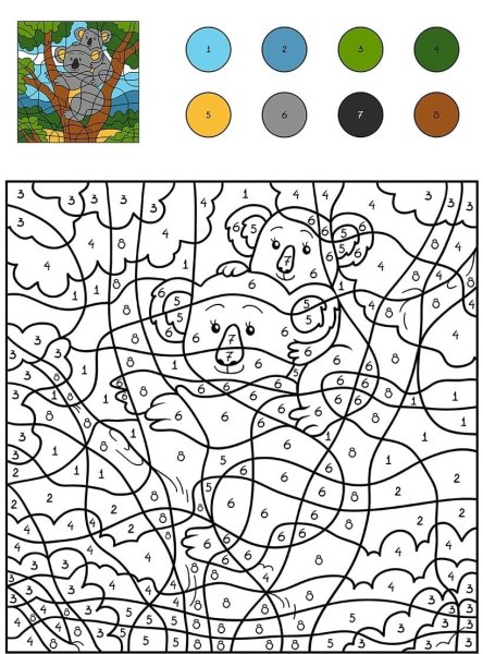 Раскраска по номерам