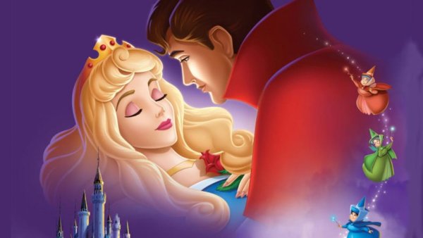 Уолт Дисней спящая красавица поцелуй