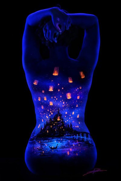 Боди-арт художника John Poppleton