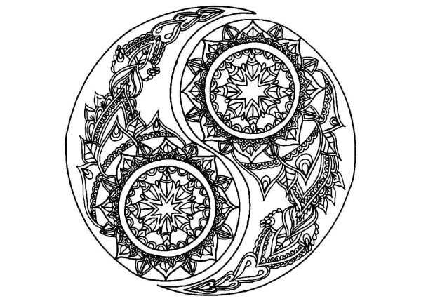 Мандалы раскраски