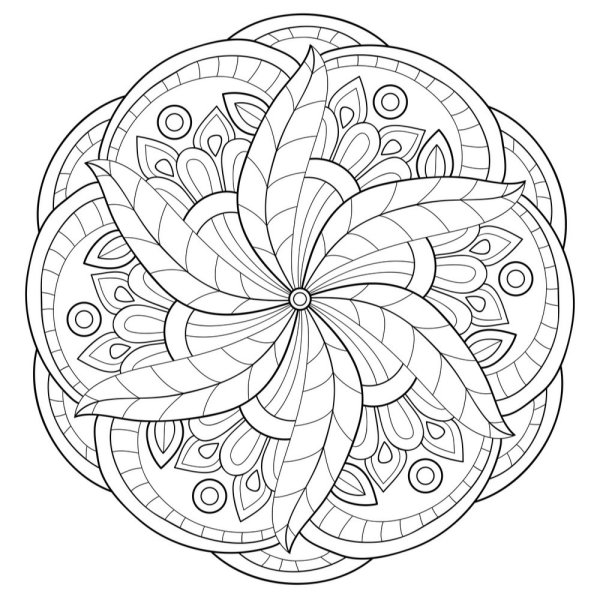 Мандалы с днем рождения раскраски