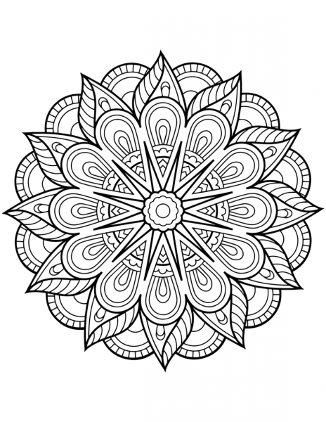 Мандалы раскраски