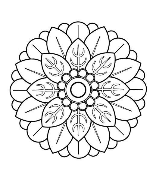 Мандалы раскраски