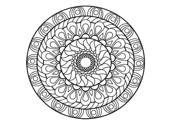 Мандалы раскраски