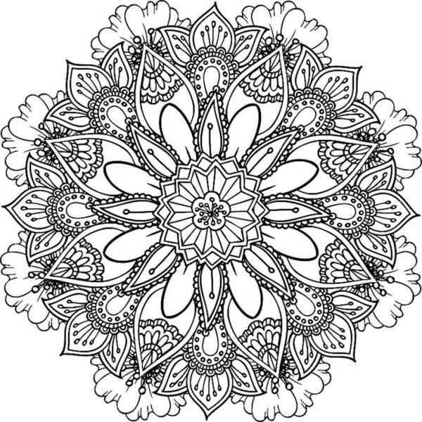 Мандалы раскраски