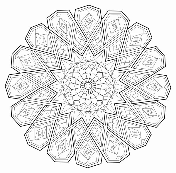 Красивые мандалы для раскрашивания