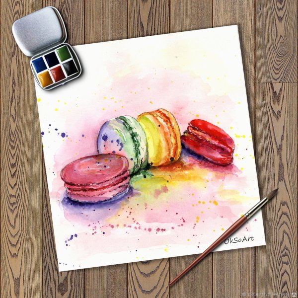 Рисунки акварелью