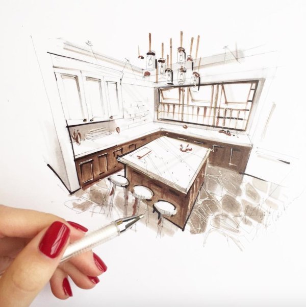 Натюрморт маркерами