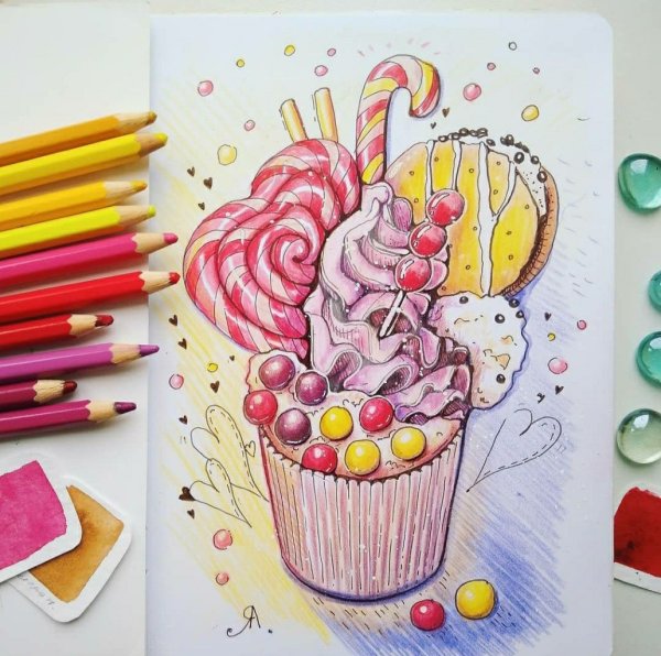 Скетчи маркерами