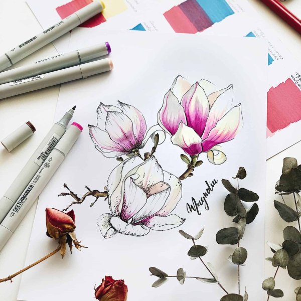 Скетчинг акварелью