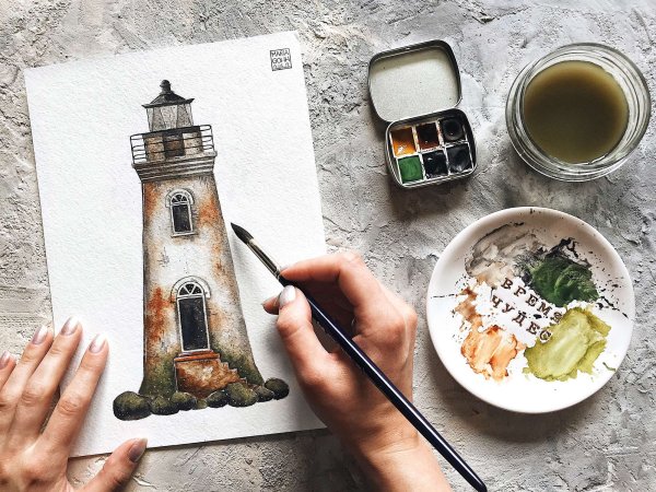 Рисование маркерами для скетчинга