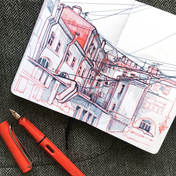 Скетчинг фломастерами