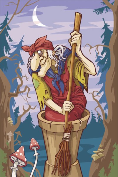 Сказочные герои баба Яга