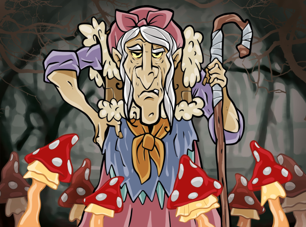 Баба - Яга, баба - Яга, костяная нога.