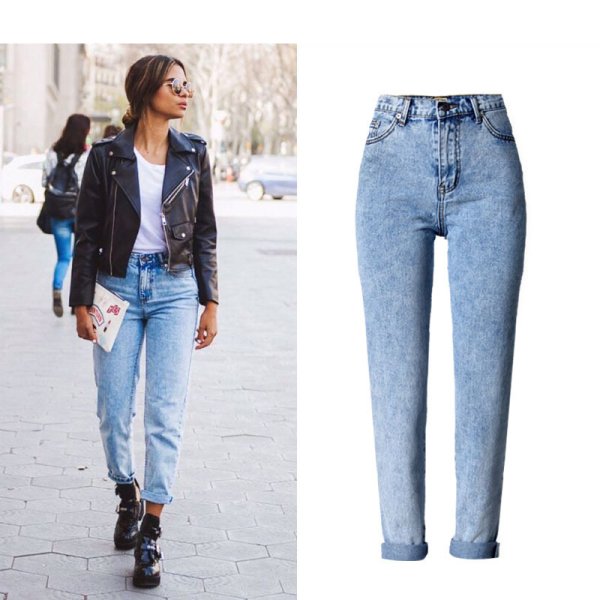 Джинсы Vintage Fit High Waist Denim