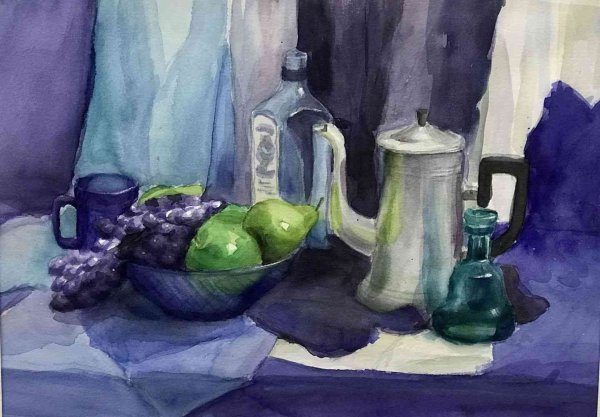 Натюрморт акварелью Академический