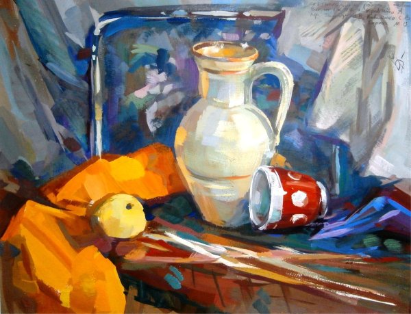 Академическая живопись тематический натюрморт