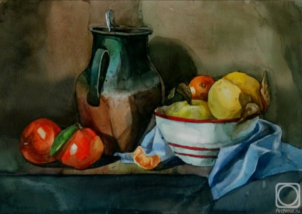 Живопись акварелью натюрморт