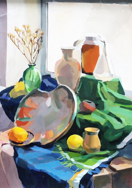 Академический натюрморт темпера