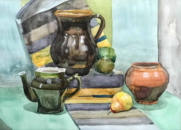 Натюрморт акварелью Академический