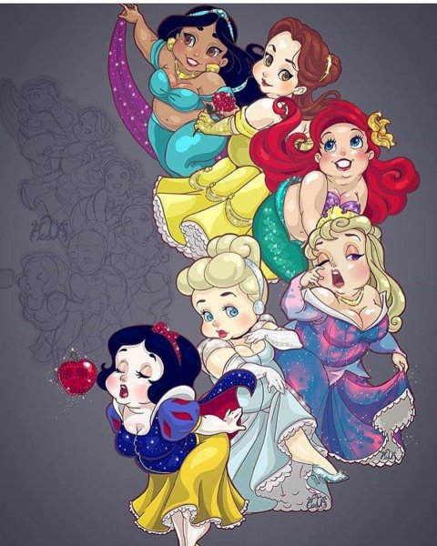 Пять принцесс Диснея
