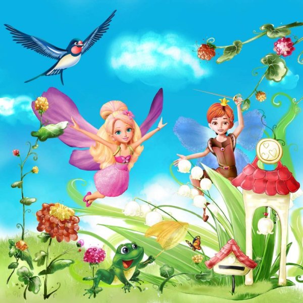 Фотообои Люкс Дюймовочка х 5 ТП 6 листов 204х194 см